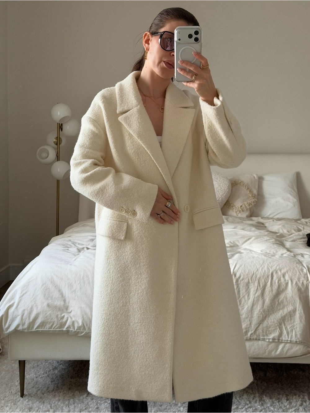 Cream White Coat